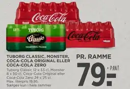 MENY TUBORG CLASSIC, MONSTER, COCA-COLA ORIGINAL ELLER COCA-COLA ZERO tilbud