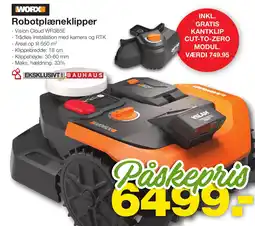 Bauhaus Worx robotplæneklipper tilbud