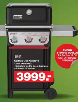 Bauhaus Weber spirit e-325 gasgrill tilbud