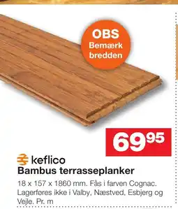 Bauhaus Keflico bambus terrasseplanker tilbud