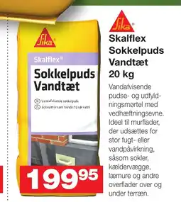 Bauhaus Sika skalflex skalflex sokkelpuds vandtæt tilbud