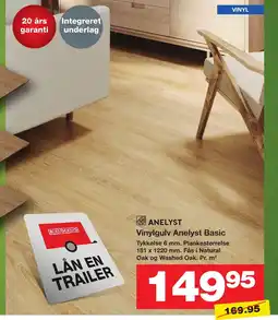 Bauhaus Anelyst vinylgulv anelyst basic tilbud