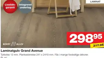 Bauhaus Laminatgulv Grand Avenue tilbud