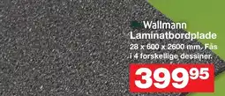 Bauhaus Wallmann Laminatbordplade tilbud