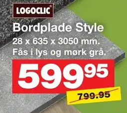 Bauhaus Logoclic bordplade style tilbud