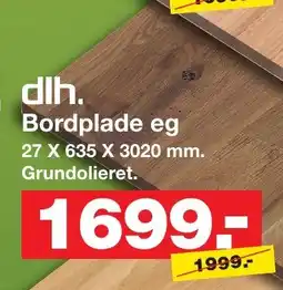 Bauhaus Dlh. bordplade eg tilbud