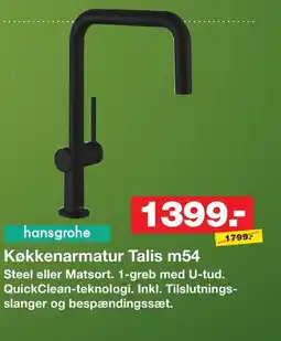 Bauhaus Hansgrohe køkkenarmatur talis m54 tilbud