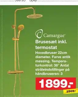 Bauhaus Camargue Brusesæt inkl. termostat tilbud