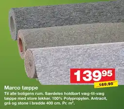 Bauhaus Marco tæppe tilbud