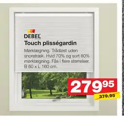 Bauhaus Debel touch plisségardin tilbud