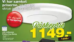 Bauhaus Led loftlampe philips hue being tilbud