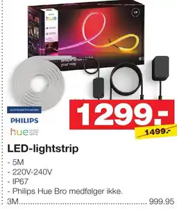 Bauhaus Philips hue led-lightstrip tilbud