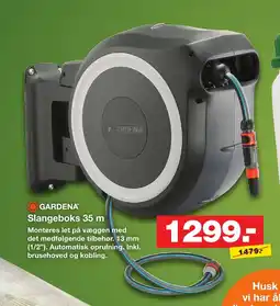 Bauhaus Gardena slangeboks 35 m tilbud