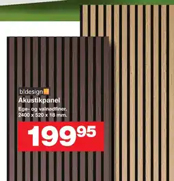 Bauhaus B!design akustikpanel tilbud