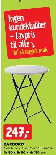 jem & fix Barbord tilbud