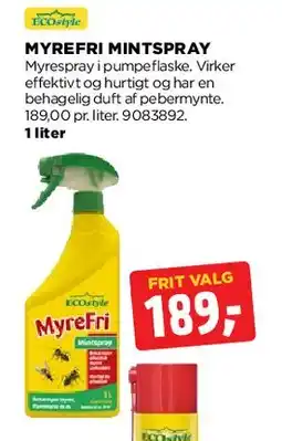 jem & fix MyreFri mintspray tilbud