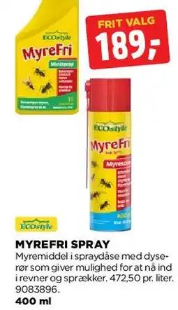 jem & fix MYREFRI SPRAY tilbud
