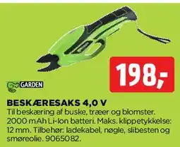 jem & fix Beskæresaks 4,0 V tilbud