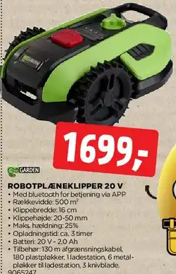 jem & fix Robotplæneklipper 20 V tilbud