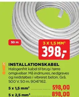 jem & fix Installationskabel tilbud