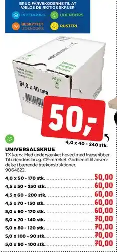 jem & fix Universalskrue tilbud