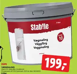 jem & fix Stabile Vægmaling 9 liter tilbud