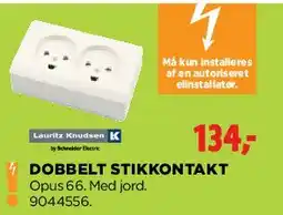jem & fix Dobbelt stikkontakt tilbud