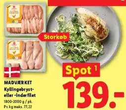 Lidl Kyllingebryst eller inderfilet tilbud
