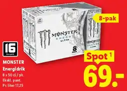 Lidl Monster Energidrik (8-pak) tilbud