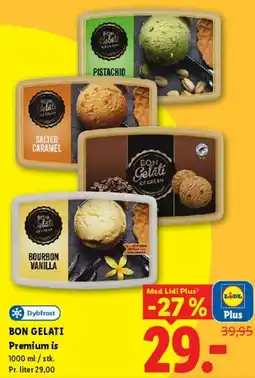 Lidl BON GELATI Premium is (tub) tilbud