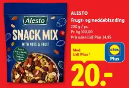 Lidl Alesto Snack Mix (frugt- og nøddeblanding) tilbud