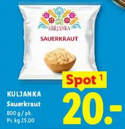 Lidl Sauerkraut tilbud
