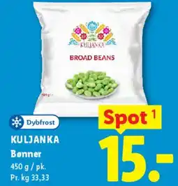 Lidl Bønner (Broad beans) tilbud