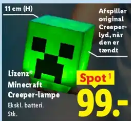 Lidl Minecraft Creeper-lampe tilbud