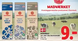 Lidl Let-, mini- eller skummetmælk (1 L) tilbud