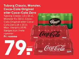 SPAR Tuborg Classic / Monster / Coca‑Cola (ramme) tilbud