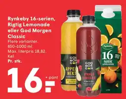 SPAR Rynkeby 16-serien / Rigtig Lemonade / God Morgen Classic tilbud