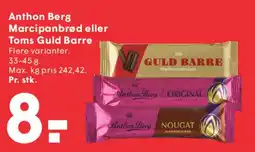 SPAR Anthon Berg Marcipanbrød eller Toms Guld Barre tilbud