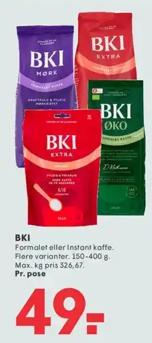 SPAR BKI kaffe tilbud