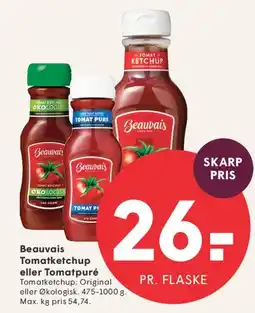SPAR Beauvais Tomatketchup / Tomatpuré tilbud