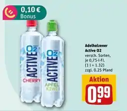 REWE DE Adelholzener Active O2, EUR 0.99 tilbud