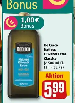 REWE DE De Cecco Natives Olivenöl Extra Classico, EUR 5.99 tilbud