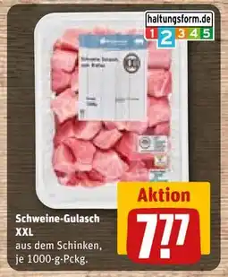 REWE DE Schweine-Gulasch XXL, EUR 7.77 tilbud