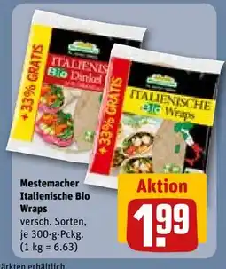 REWE DE Mestemacher Italienische Bio Wraps, EUR 1.99 tilbud
