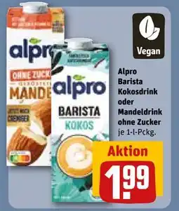 REWE DE Alpro Barista Kokosdrink oder Mandeldrink ohne Zucker, EUR 1.99 tilbud