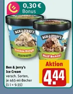 REWE DE Ben & Jerry’s Ice Cream, EUR 4.44 tilbud