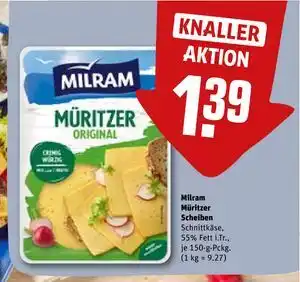 REWE DE Milram Müritzer Scheiben, EUR 1.39 tilbud