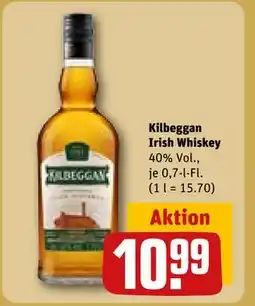 REWE DE Kilbeggan Irish Whiskey, EUR 10.99 tilbud