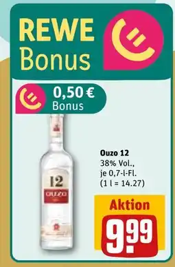 REWE DE Ouzo 12, EUR 9.99 tilbud