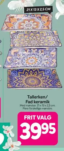 Din Isenkræmmer Tallerken/ Fad keramik tilbud